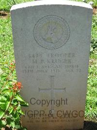 Dar Es Salaam War Cemetery - Kruger, Maarten Peturus